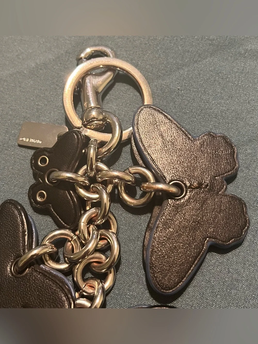 Coach Butterfly Cluster Bag Charm Keychain! - Picture 6 of 9